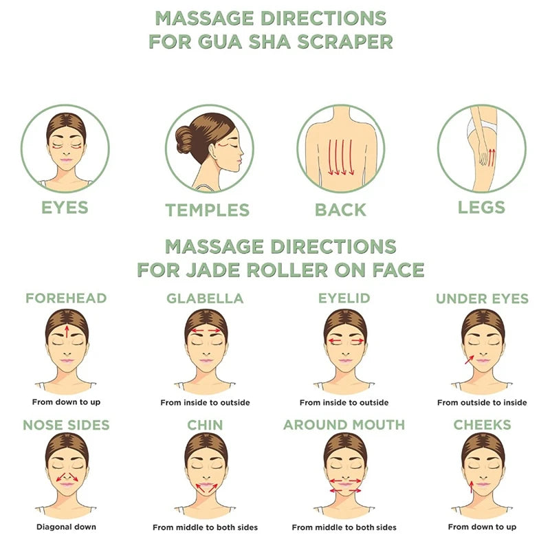Natural Stone Jade Gua Sha Massage Tool